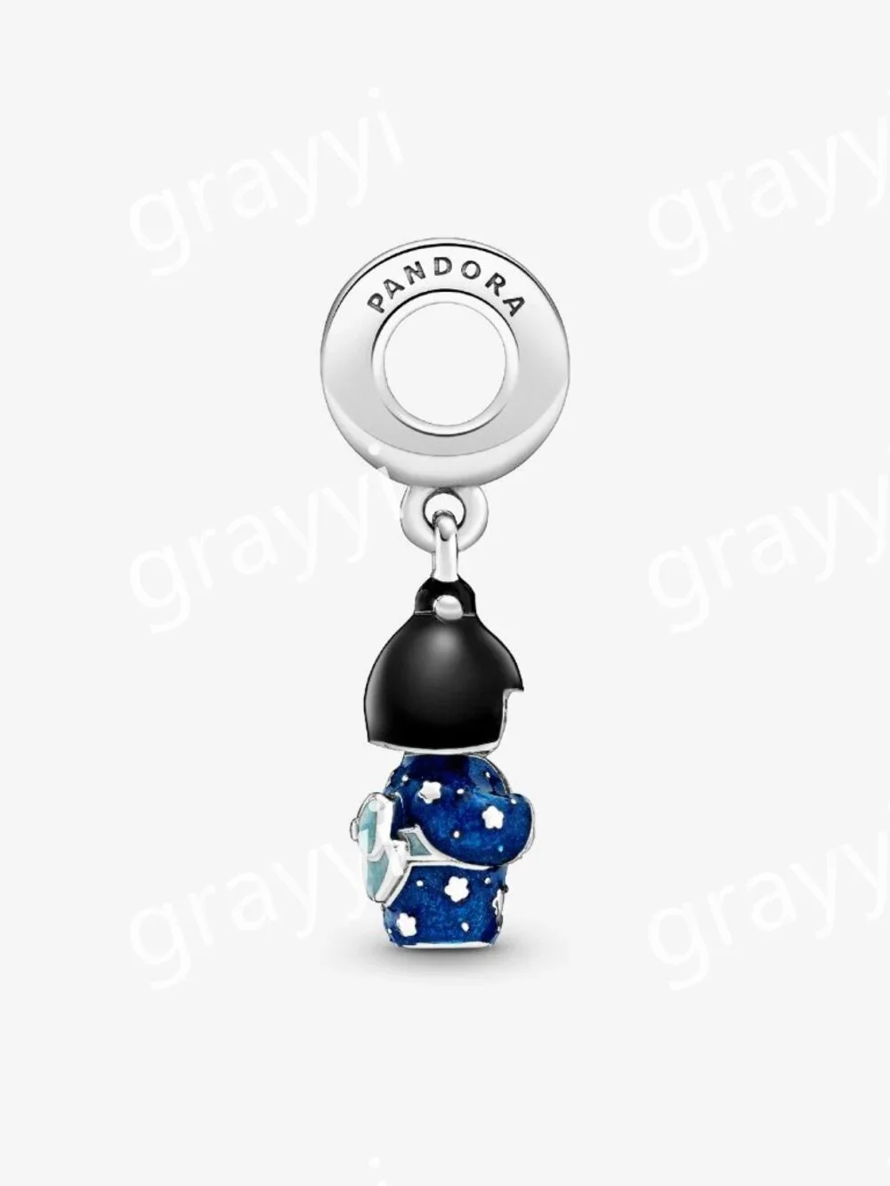 Pandora Japanese Doll in Blue Kimono Dangle Charm